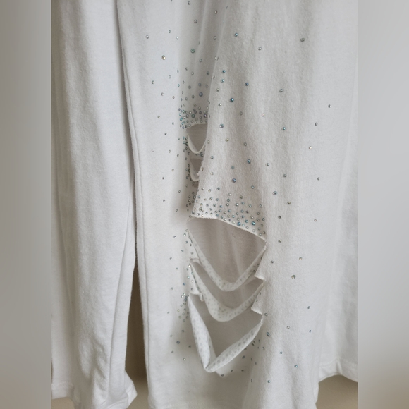 Vocal USA white long/sleeveless tee size L NWOT - Picture 2 of 11